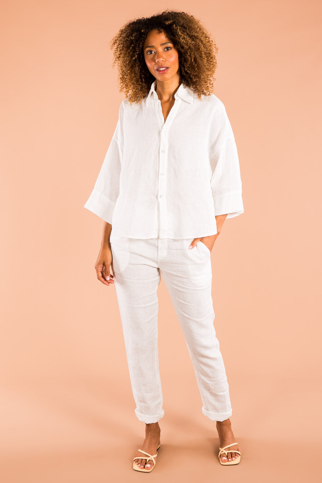 Bluse mit Falte