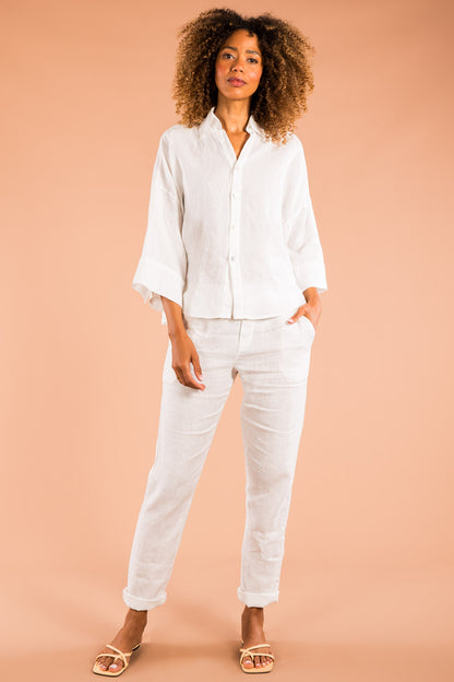 Bluse mit Falte