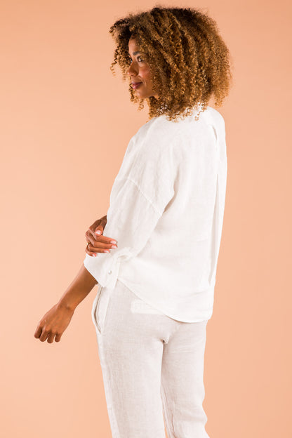 Bluse mit Falte