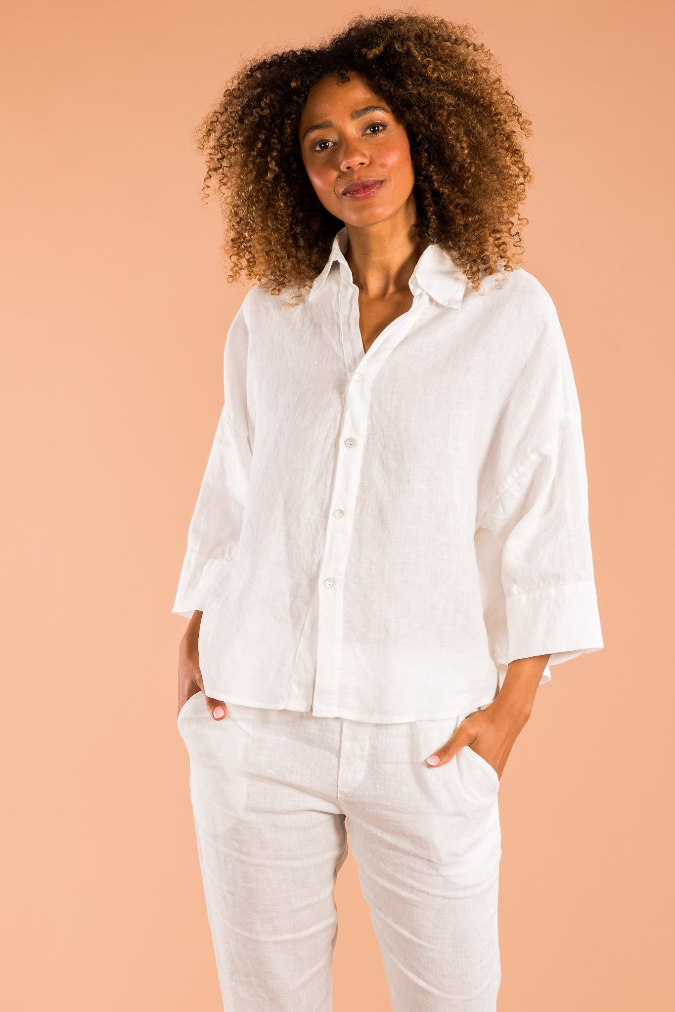 Bluse mit Falte